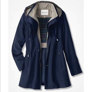 Coldwater Creek All-Season Water Repellent Jacket Coat Navy Plus 2X XXL QVC